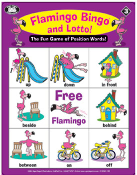 Flamingo Bingo® and Lotto! game board