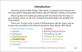 Inferencing Quick Take Along Inferencing Quick Take Along