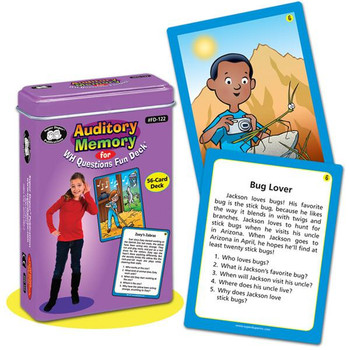 Auditory Memory for WH Questions Fun Deck