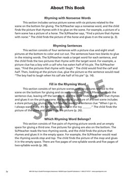 Say & Glue for Phonological Awareness Say & Glue for Phonological Awareness