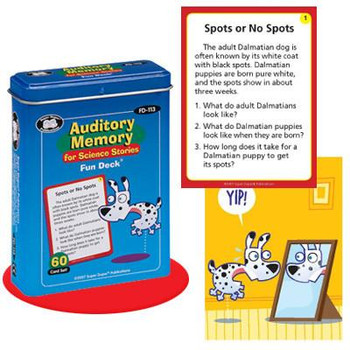 Auditory Memory for Science Stories Fun Deck