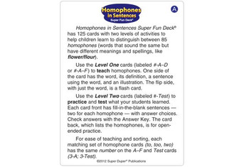 Homophones in Sentences