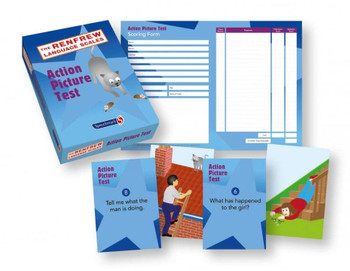 Action Picture Test, educational language assessment kit with illustrated cards and scoring form for children