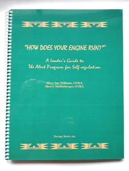 How Does Your Engine Run, a book cover with a green background, title in cream-colored text, and a decorative geometric border at the top and bottom.