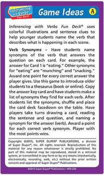 Inferencing with Verbs Fun Deck Inferencing with Verbs Fun Deck