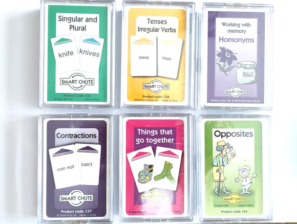 Grammar Vocabulary Smart Chute Cards (6 sets)