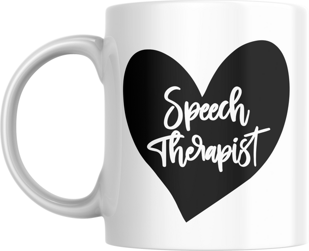 Speech Therapist Heart Mug