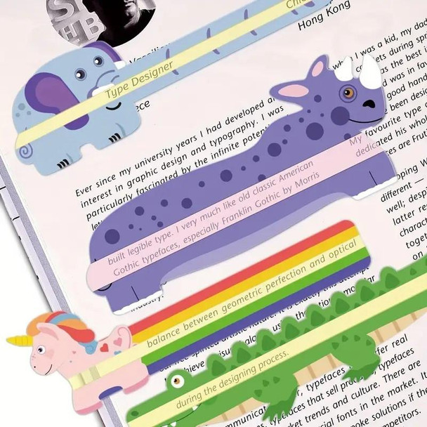Colorful Magnetic Bookmarks, whimsical animal-shaped bookmarks with Elephant, Giraffe, Unicorn, and Crocodile designs. Colorful Magnetic Bookmarks, whimsical animal-shaped bookmarks with Elephant, Giraffe, Unicorn, and Crocodile designs.