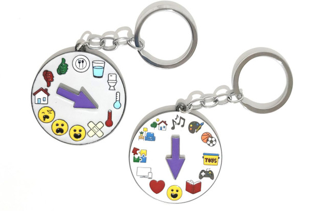 Non-Verbal Communication Key Chain (2 piece)