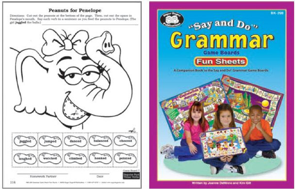 Say & Do Grammar Fun Sheets