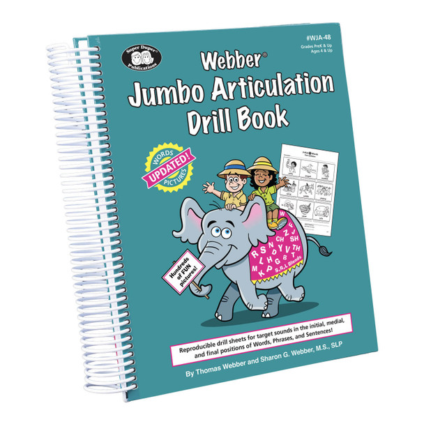 Webber Jumbo Articulation Drill Book - Updated version green cover with elephant cartoon image