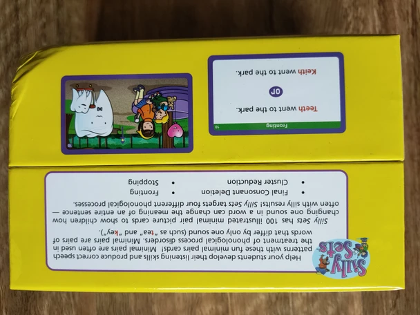 Damaged Box - Silly Sets Card Deck - Build Listening Skills and Correct Speech Patterns