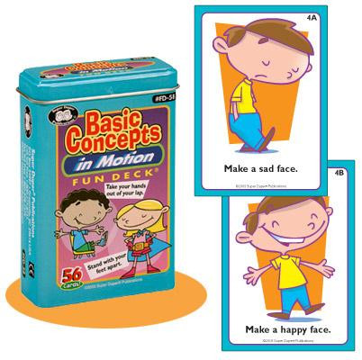 Basic concepts fun deck tin with sample cards