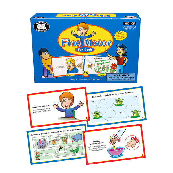 Fine Motor Fun Deck with sample cards- Super Duper Publications