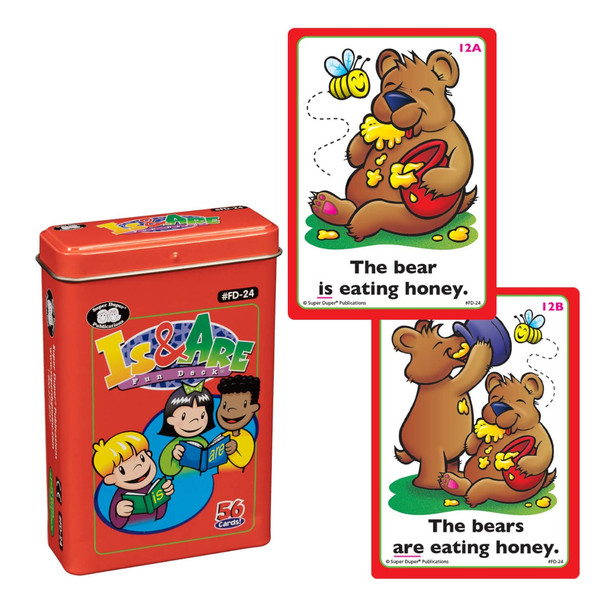 Is and Are Fun Deck with sample cards