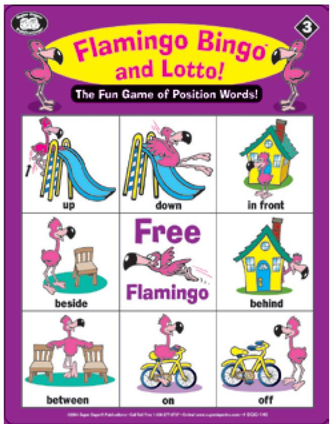 Flamingo Bingo® and Lotto! game board