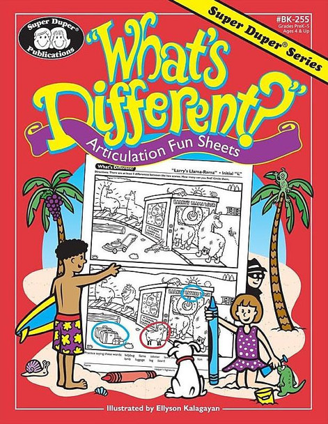 What's Different activity book colorful front cover