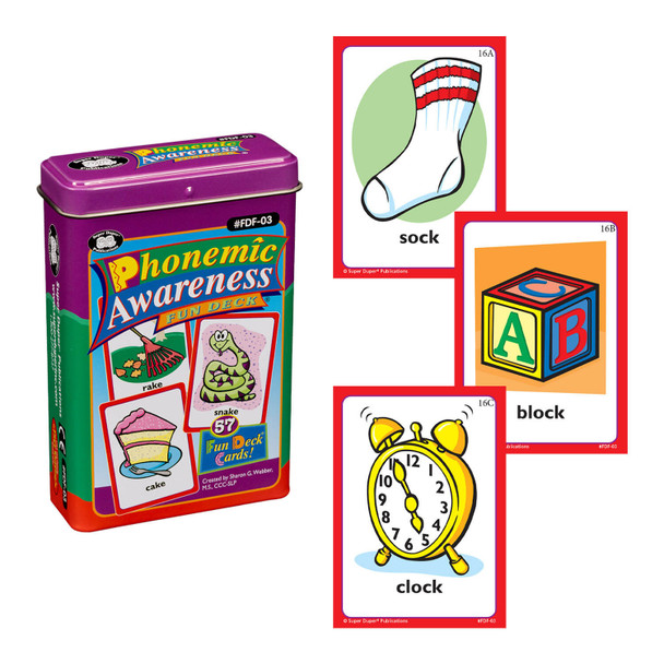 Phonemic Awareness Fun Deck with sample cards
