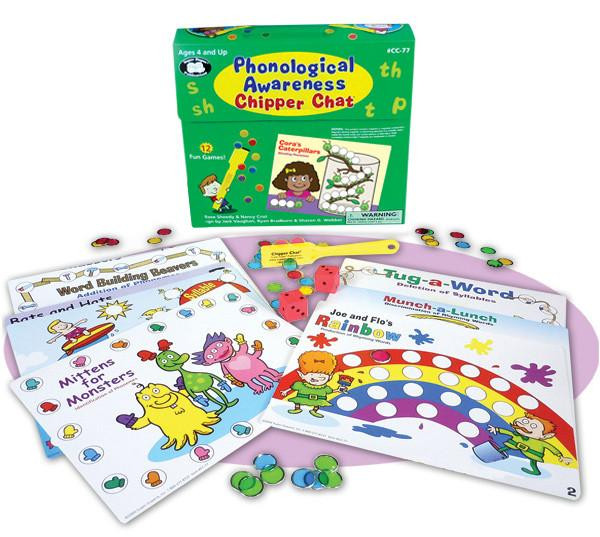 Phonological Awareness Chipper Chat box with components