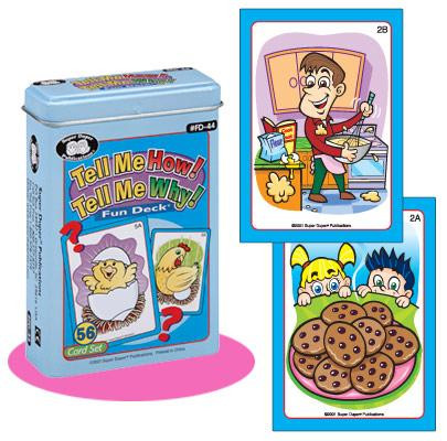 Tell Me How! Tell Me Why! Fun Deck tin with sample cards