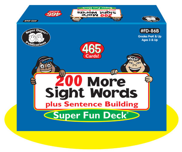 Educational game box, 200 More Sight Words and Sentence Building Super Fun Deck