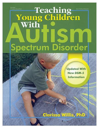 Teaching young children with autism spectrum disorder book front cover with child