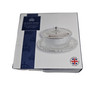 Queen Anne Jam/Butter Dish with Silver Plated Base & Lid with Glass Dish.(Non-Tarnish) GOLD FINISH SKU #: Q4/471.