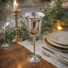 Wine Goblet 8.5"h Ribbed Stem Silver Plate. SKU #: C3556.