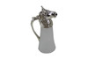 Horse Head Wine Jug -Satin Frosted Glass (C711)