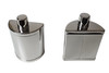 Duo Flask Set, Black Leather, 2 X 20oz Flasks. SKU #: KMST33.