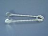 Ice Tongs Swirl Design6" Silver Plate. SKU #: C358.