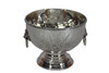 Hand Chased 6" Bowl with Lion Handles Silver Plate (C15002)