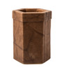 Leather Octagonal Pencil Holder-Celtic Motiff. SKU #: KM803PEC.