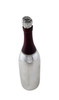Champagne Bottle Cocktail Shaker Silver Plate /Wood Handle.COMING JUNE 1st SKU #: C1831.