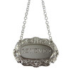 Decanter Label-GENEVER, Shell & Scroll Silver Plate. SKU #: C503GENEVER.