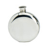 Spirit Flask Traditional Round Shape Plain, 6 oz, English Pewter. SKU #: EB31006/P.