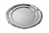 Salver 21.5" Shell & Gadroon English Silver Plate c.1900. SKU #: A674.