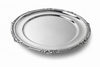 Salver 21.5" Shell & Gadroon English Silver Plate c.1900. SKU #: A674.