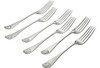 Set/6 Shell Forks English Silver Plate C.1885. SKU #: A024.