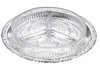 3 Div Hors d'oeuvre on Tray 9 3/8"dia x 1 5/8"h  English Silver Plate GOLD FINISH (Tarnish Resistant). SKU #: Q4/6207/2 3 Div Hors d'oeuvre on Tray 9 3/8"dia x 1 5/8"h  English Silver Plate GOLD FINISH (Tarnish Resistant). SKU #: Q4/6207/2