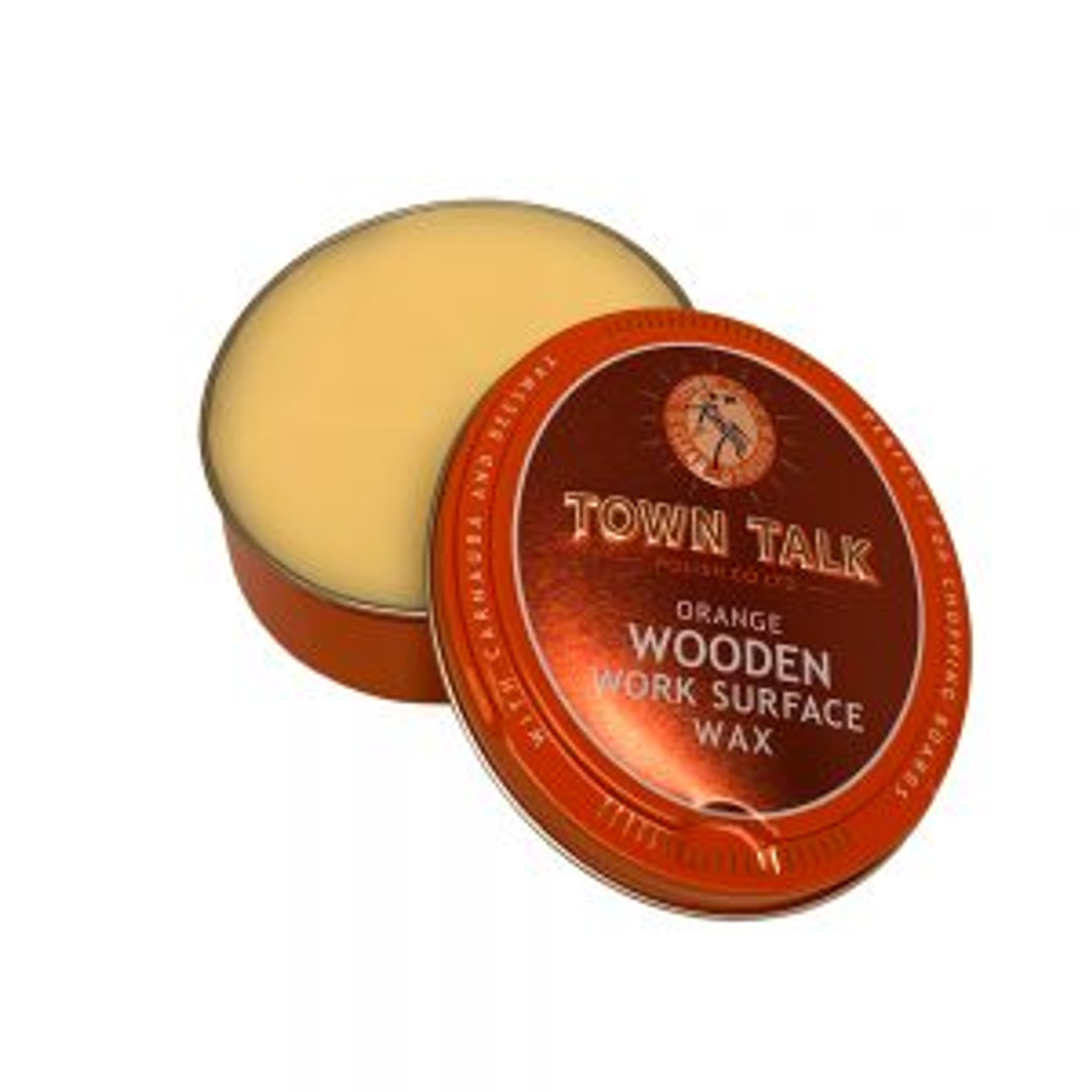   Formulated with natural oils, waxes and a food safe zesty orange fragrance, this wax is perfectly suited for wooden chopping boards and butchers blocks, food preparation surfaces, utensils and bowls

