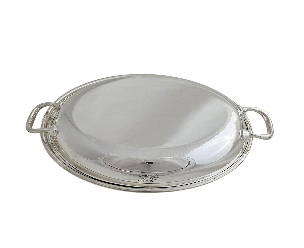 Connaught Heavy Handle Entree Dish English Silver Plate