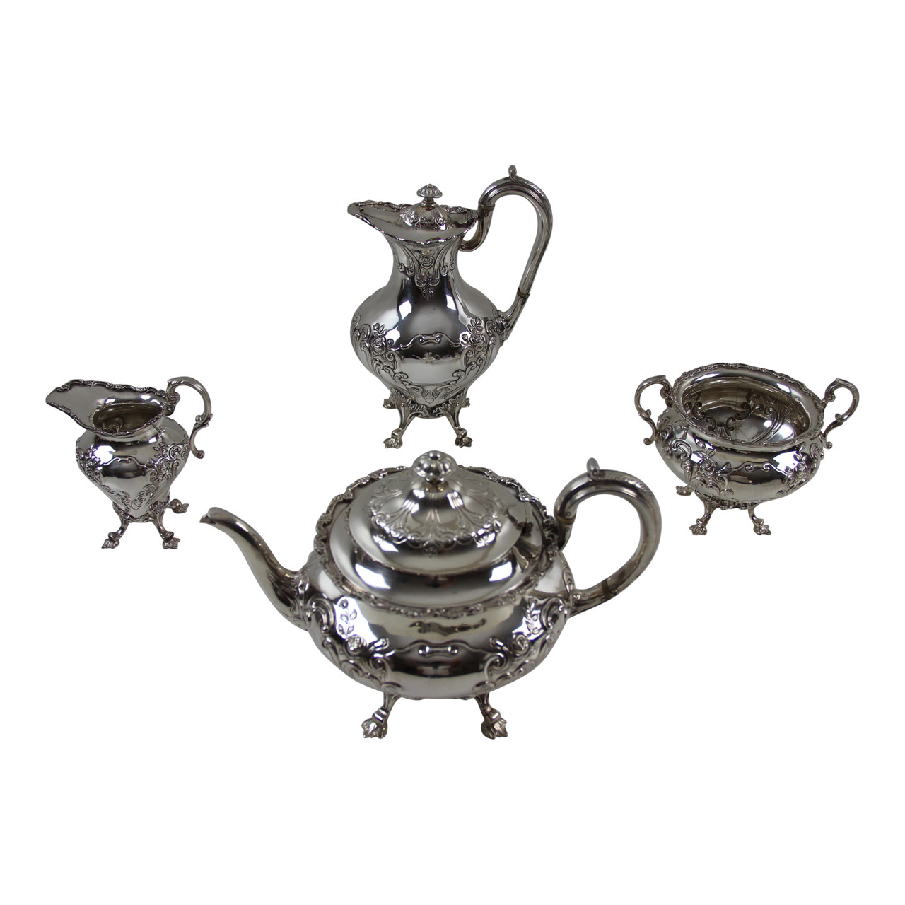 4 piece vintage Silver plated tea &cofee