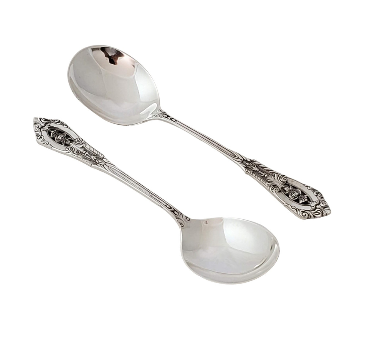 Pr Wallace American Sterling Silver Spoons c.1900 (A811) - Corbell