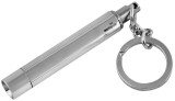 Push button torch key ring with steel fitting and engraveable panel (GT1084)