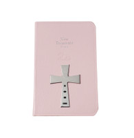 Pink New Testament Bible With Sterling Silver Cross (Bible 7)