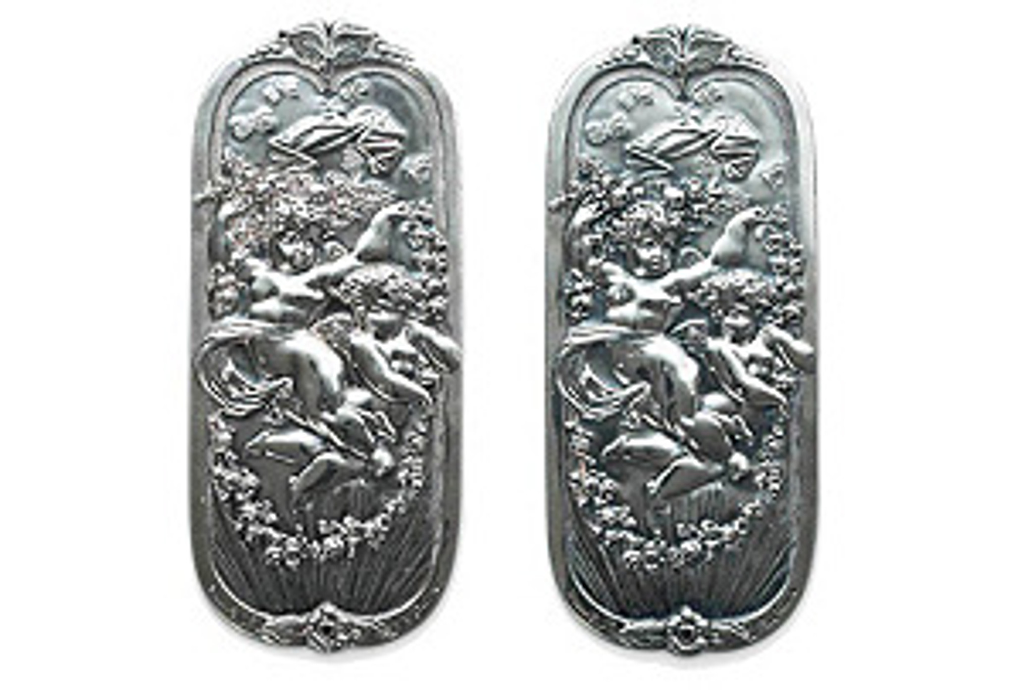 silver door plates