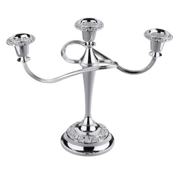 Queen Anne 5 Light Rose Candelabra/Scroll 10 1/4
