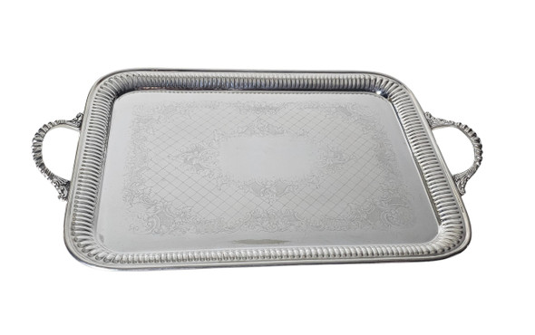 Bread Tray by Barker Ellis English Silver Plate c.1900. SKU