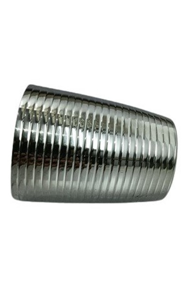 Mint Julep Fully Ribbed 4.25"h Silver Plate. SKU #: C731.